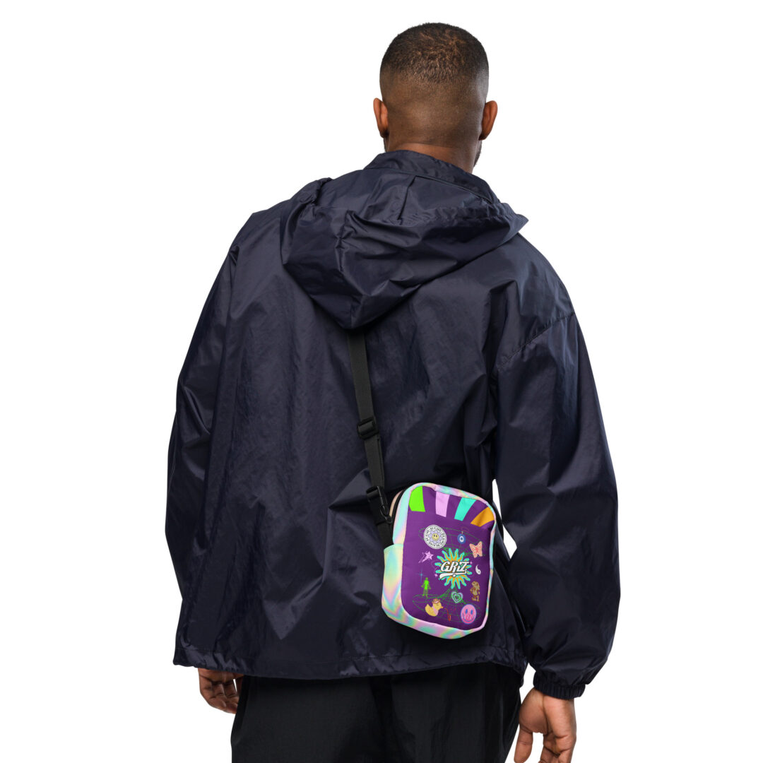 Griz Purple Rainbow Utility Crossbody Bag - Image 4