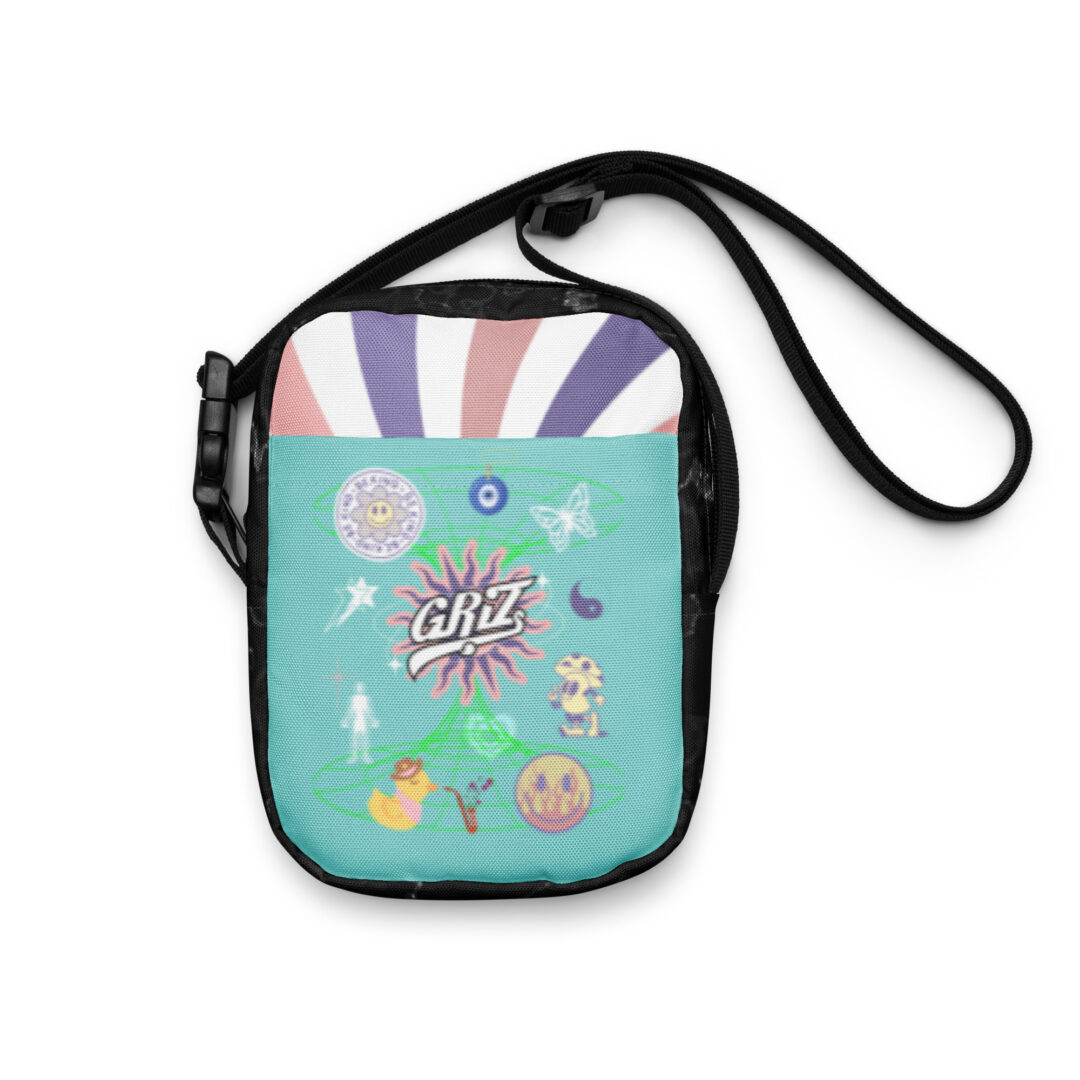 Griz seafoam portal mushroom Festival Field Trippy crossbody bag custom print festival rave camping edm accessory merch - Image 20