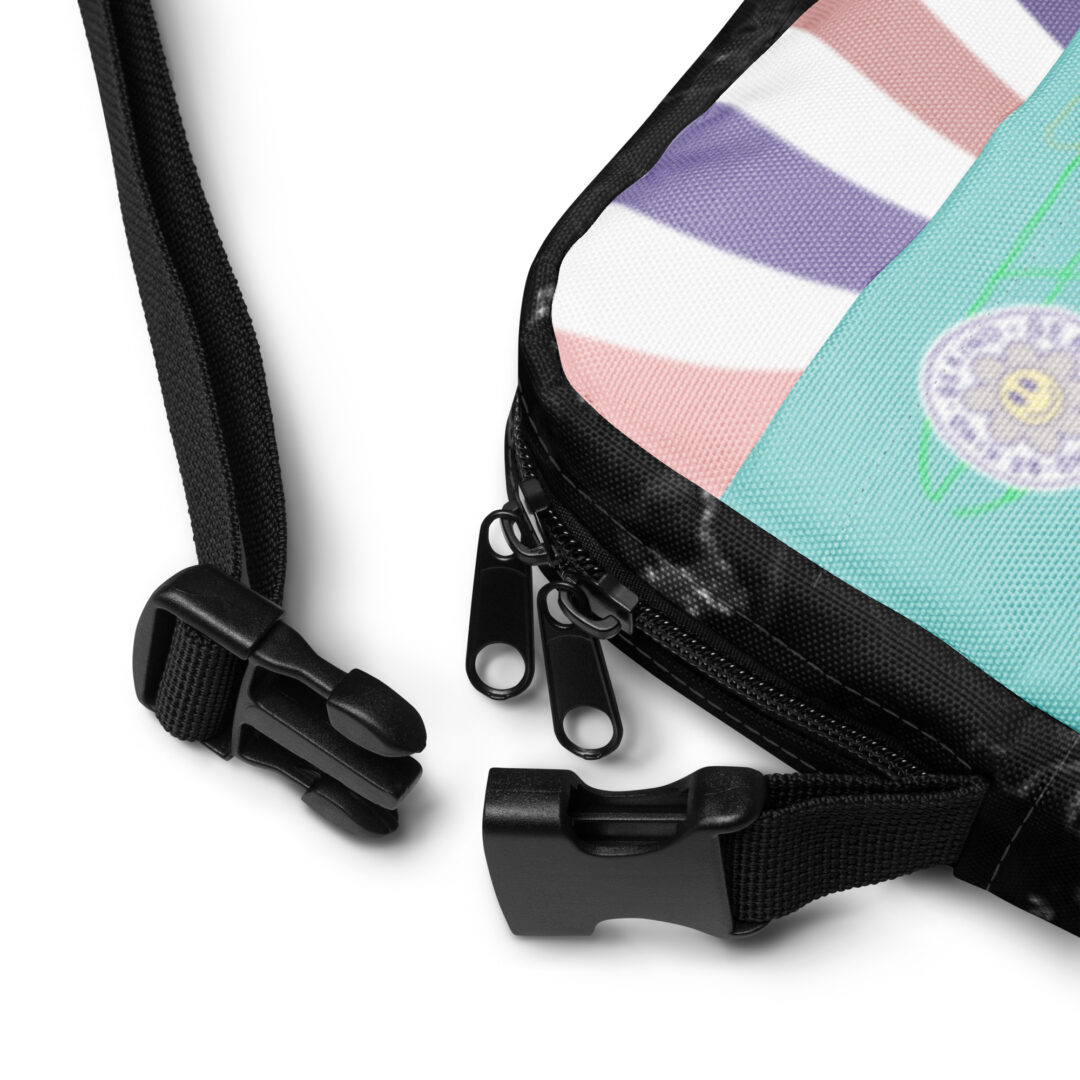 Griz seafoam portal mushroom Festival Field Trippy crossbody bag custom print festival rave camping edm accessory merch - Image 16