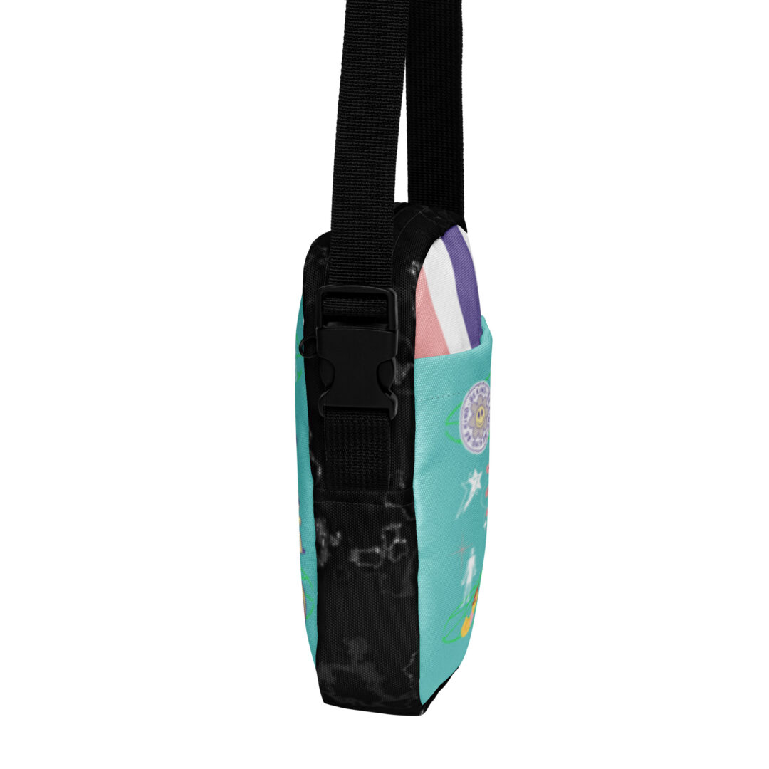 Griz seafoam portal mushroom Festival Field Trippy crossbody bag custom print festival rave camping edm accessory merch - Image 12