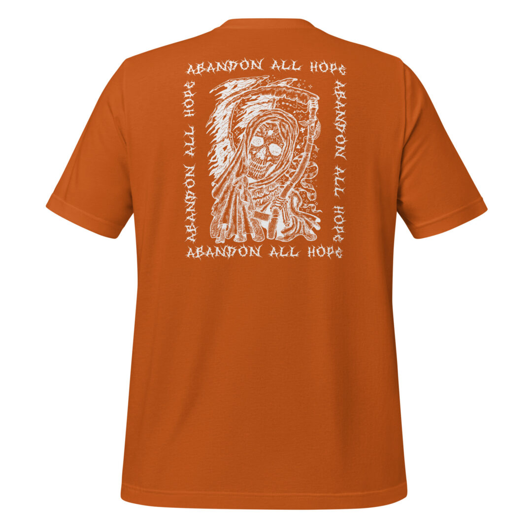 Abandon All Hope Emo Goth Alternative Shadowed Spirits Graphic Streetwear Tshirt - Image 17