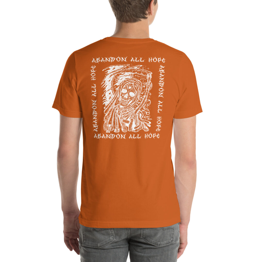 Abandon All Hope Emo Goth Alternative Shadowed Spirits Graphic Streetwear Tshirt - Image 31
