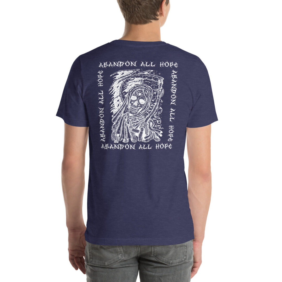 Abandon All Hope Emo Goth Alternative Shadowed Spirits Graphic Streetwear Tshirt - Image 27