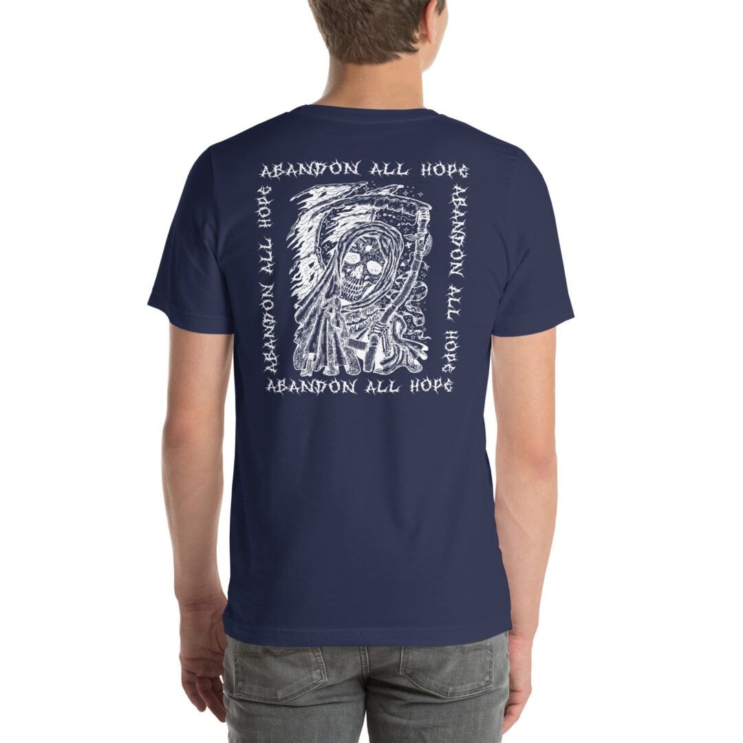 Abandon All Hope Emo Goth Alternative Shadowed Spirits Graphic Streetwear Tshirt - Image 23