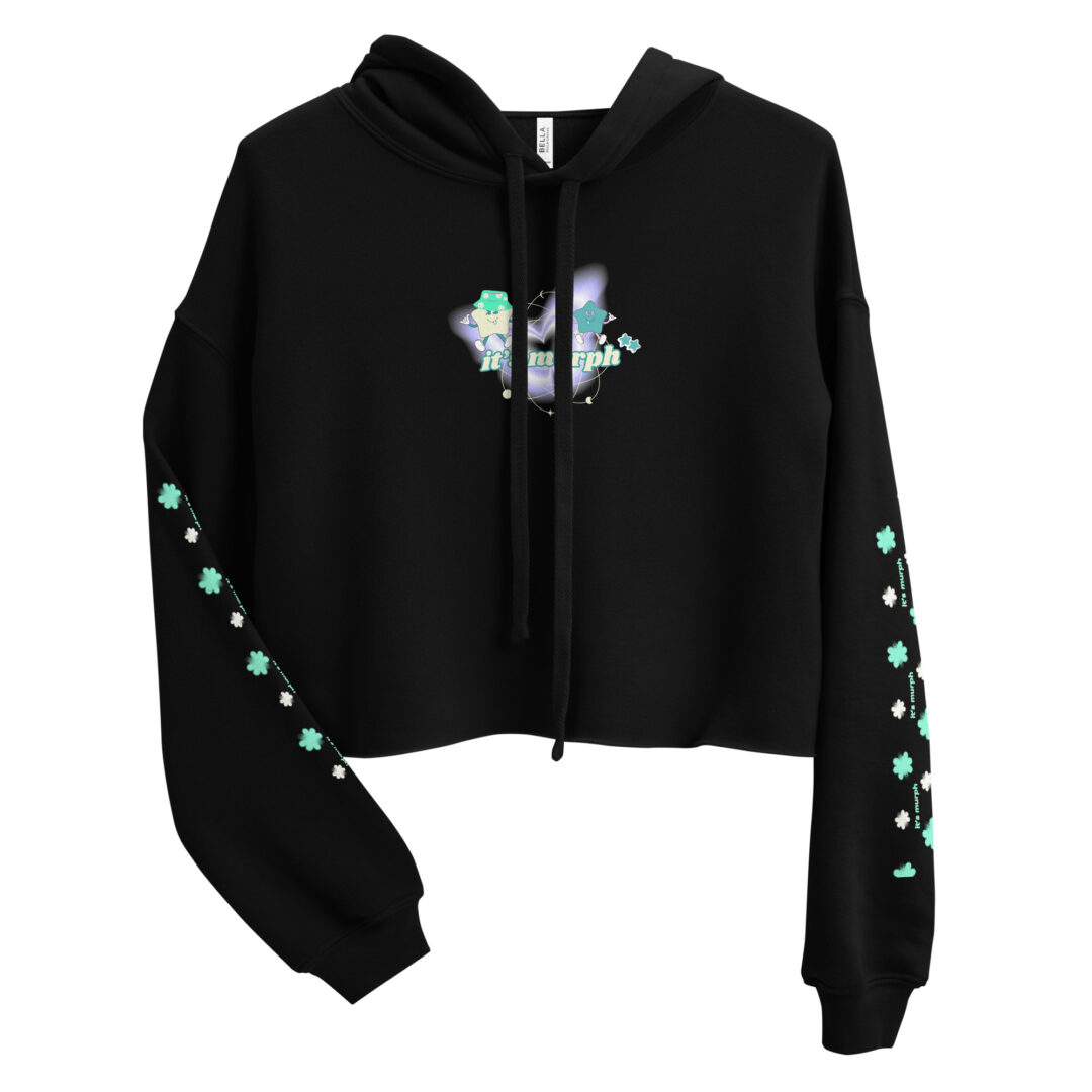 It's Murph Custom EDM DJ Large Graphic Crop Hoodie | Premium Quality Crop Hoody for edm festival dj merch - Image 3