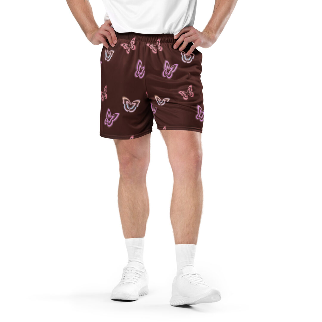 Etheral Y2K Aesthetic Translucent Moth All Over Print | Gym Shorts Premium Quality With Pockets - Image 3