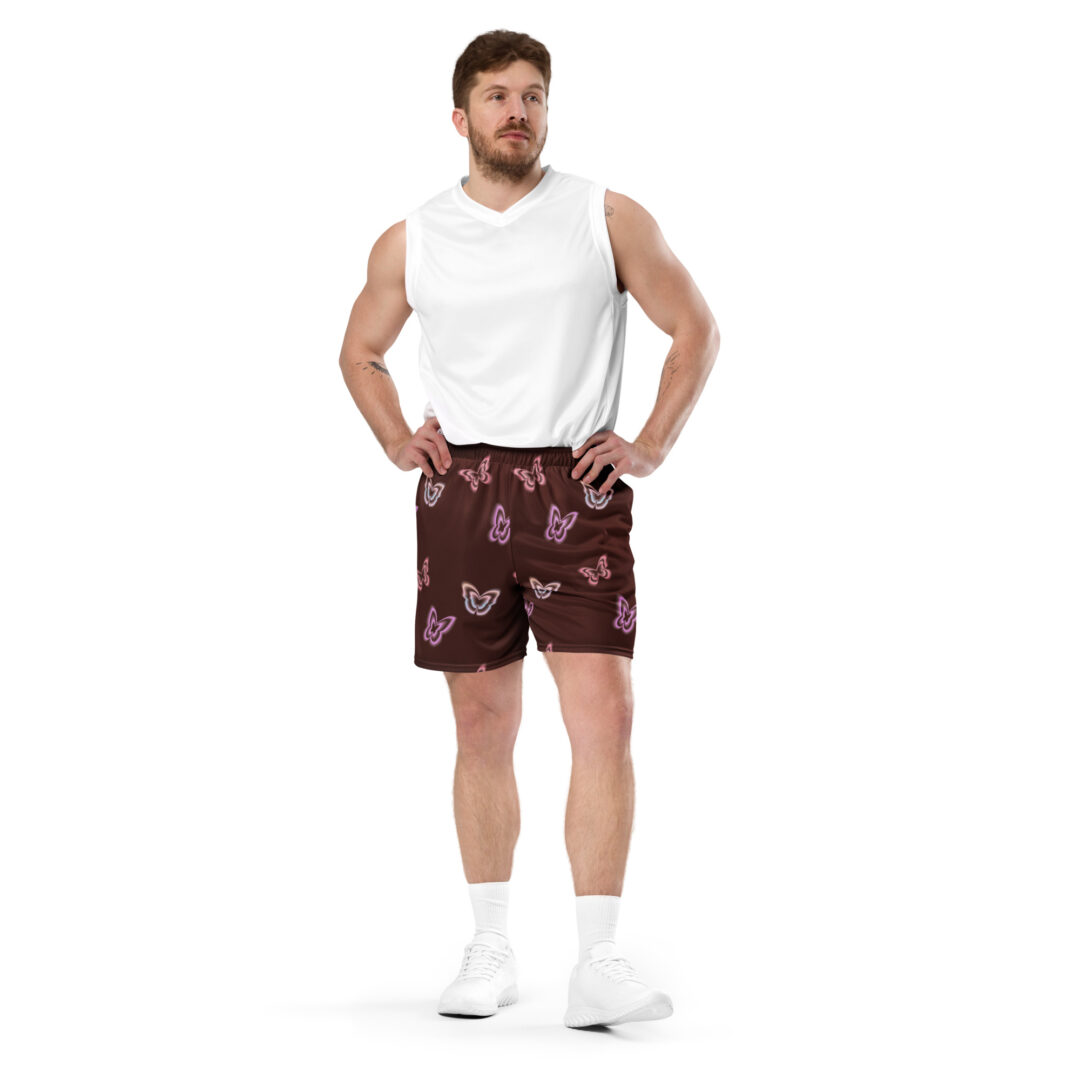 Etheral Y2K Aesthetic Translucent Moth All Over Print | Gym Shorts Premium Quality With Pockets - Image 6