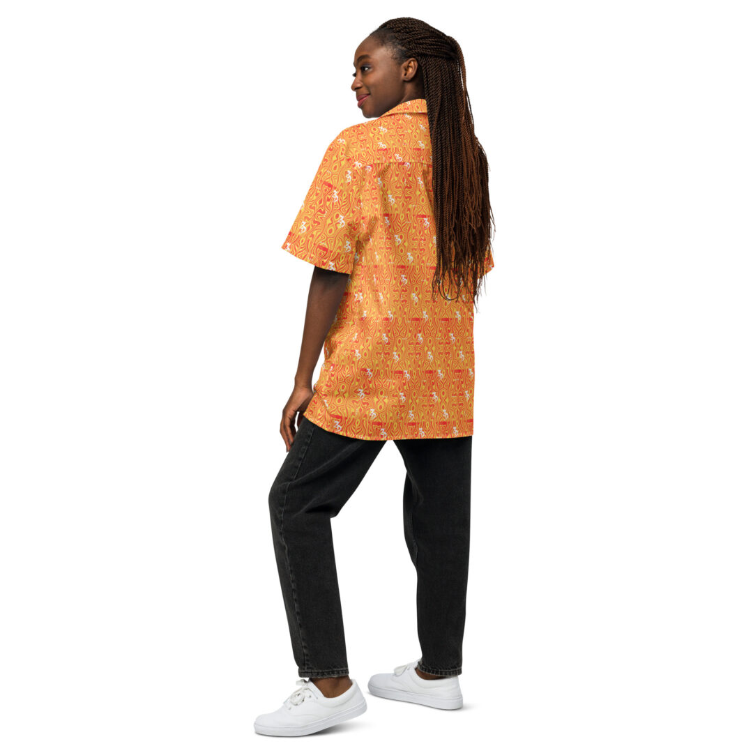 Zeds Dead Orange Lava Logo Print | Custom Hawaiian Shirt Unisex Button Up Top Up to 6XL - Image 13