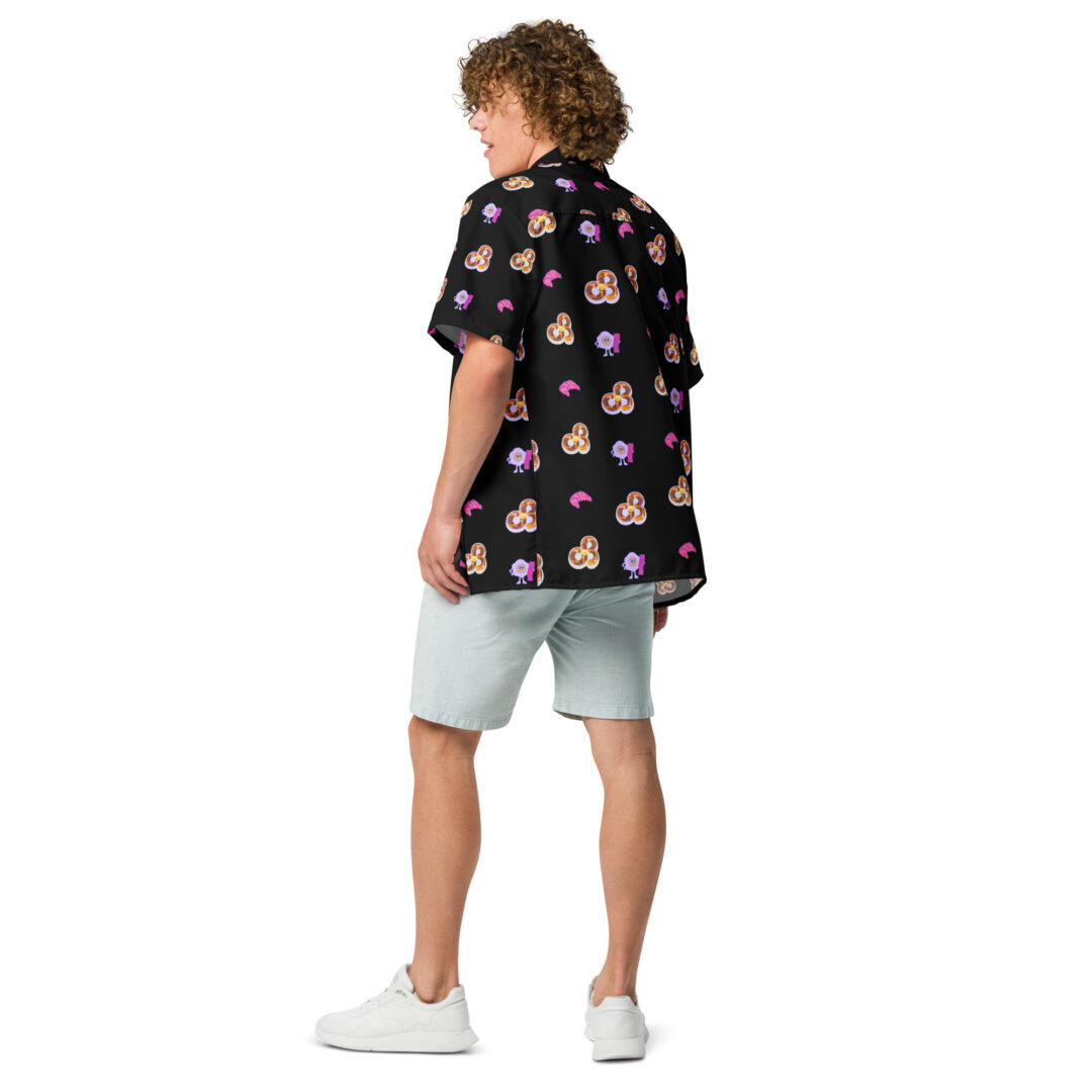 Daily Bread Breakfeast Bed Edm Festival Rave Summer Shirt Button Down Shirt Lightweight Custom Breakfast in Bed Stylish Unisex Up to 6XL - Image 7