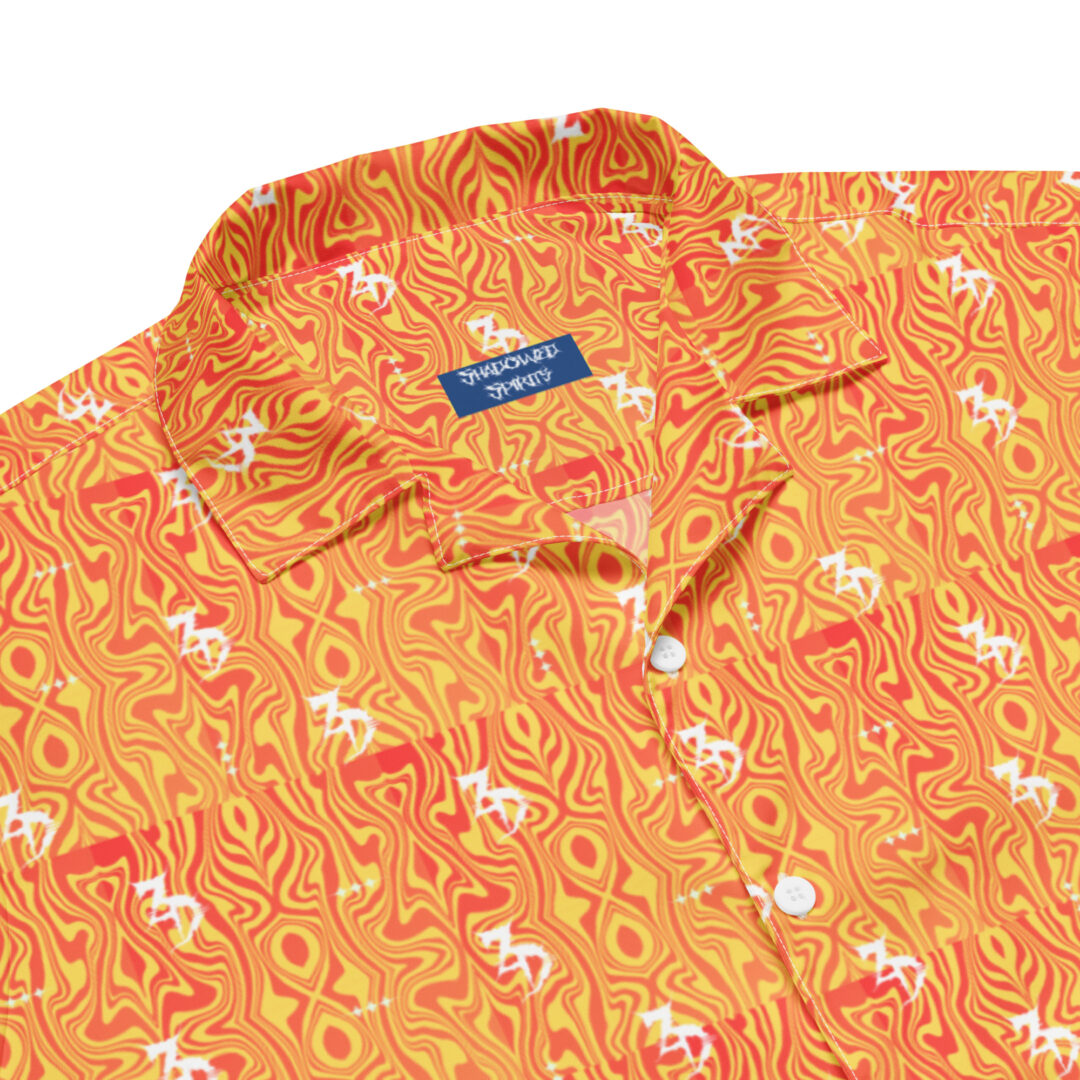 Zeds Dead Orange Lava Logo Print | Custom Hawaiian Shirt Unisex Button Up Top Up to 6XL - Image 9