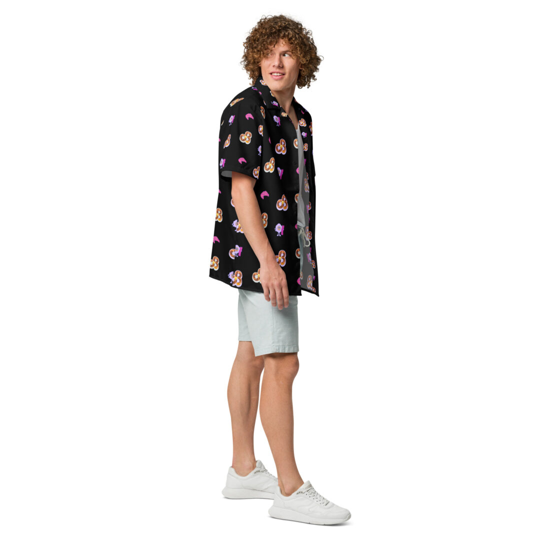 Daily Bread Breakfeast Bed Edm Festival Rave Summer Shirt Button Down Shirt Lightweight Custom Breakfast in Bed Stylish Unisex Up to 6XL - Image 12