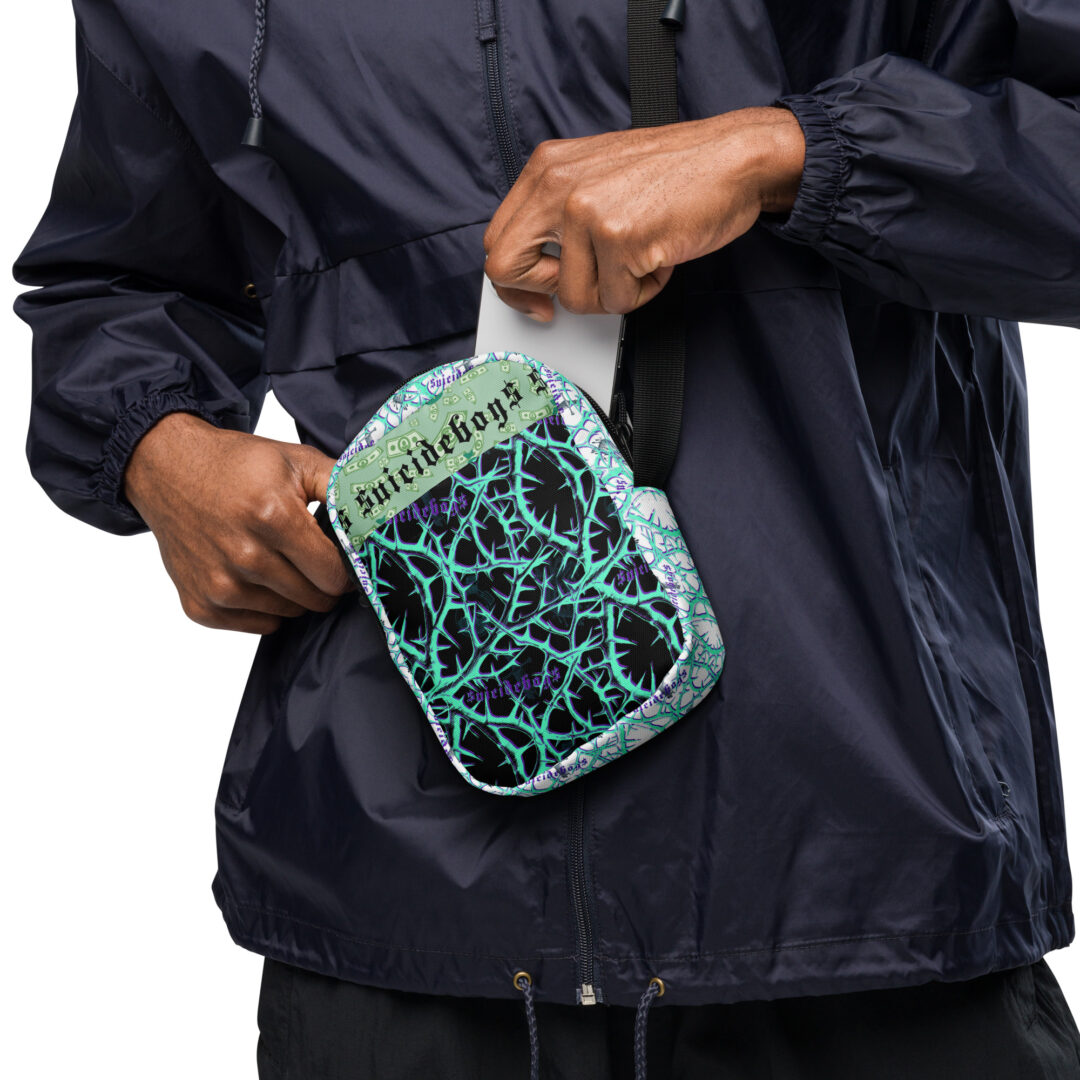 Suicide Boys Thorns Trippy Electric Utility crossbody bag | Cross body strap pouch - Image 10