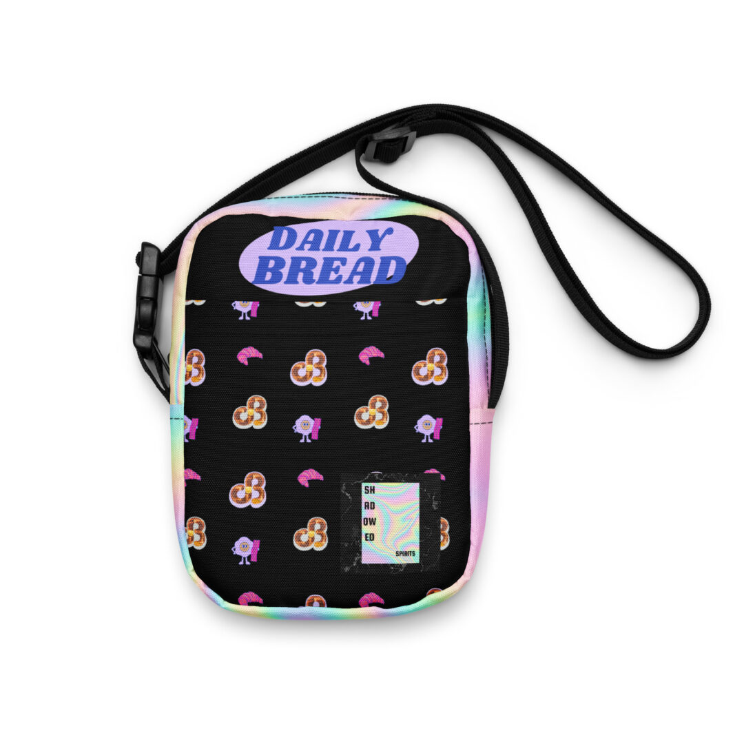 Daily Bread Breakfast Toast Croissant Utility crossbody bag | Camping festival rave accessory storage pouch - Image 15