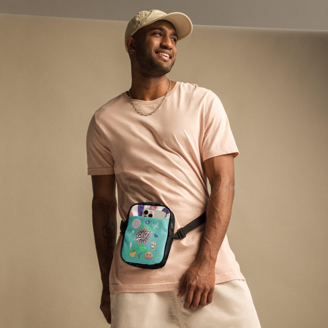 Griz Seafoam Rainbow Utility crossbody bag | griz fanny pack rare exclusive merch - Image 4