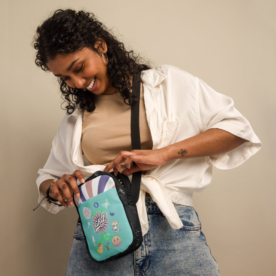 Griz Seafoam Rainbow Utility crossbody bag | griz fanny pack rare exclusive merch - Image 5