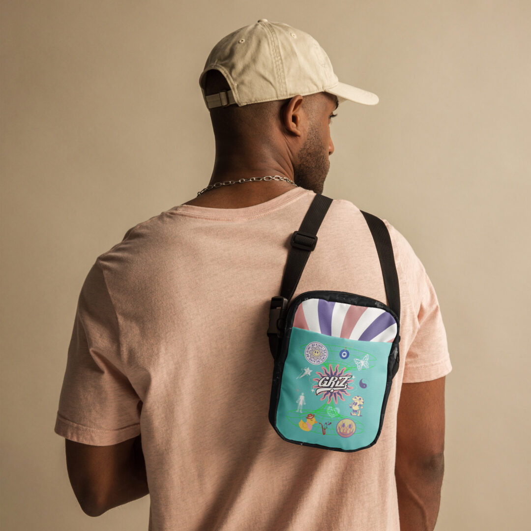 Griz Seafoam Rainbow Utility crossbody bag | griz fanny pack rare exclusive merch - Image 12