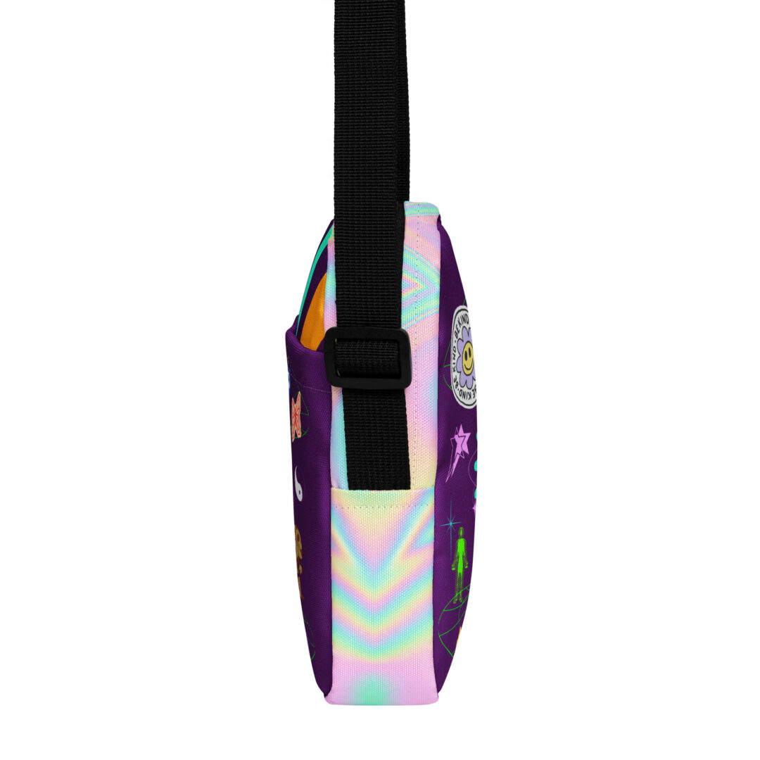 Griz Purple Utility crossbody bag | Rainbow Sling Festival Accessory DJ GRIZ - Image 17