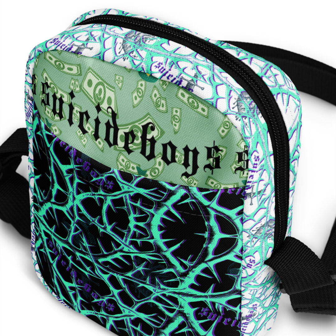 Suicide Boys Thorns Trippy Electric Utility crossbody bag | Cross body strap pouch - Image 11