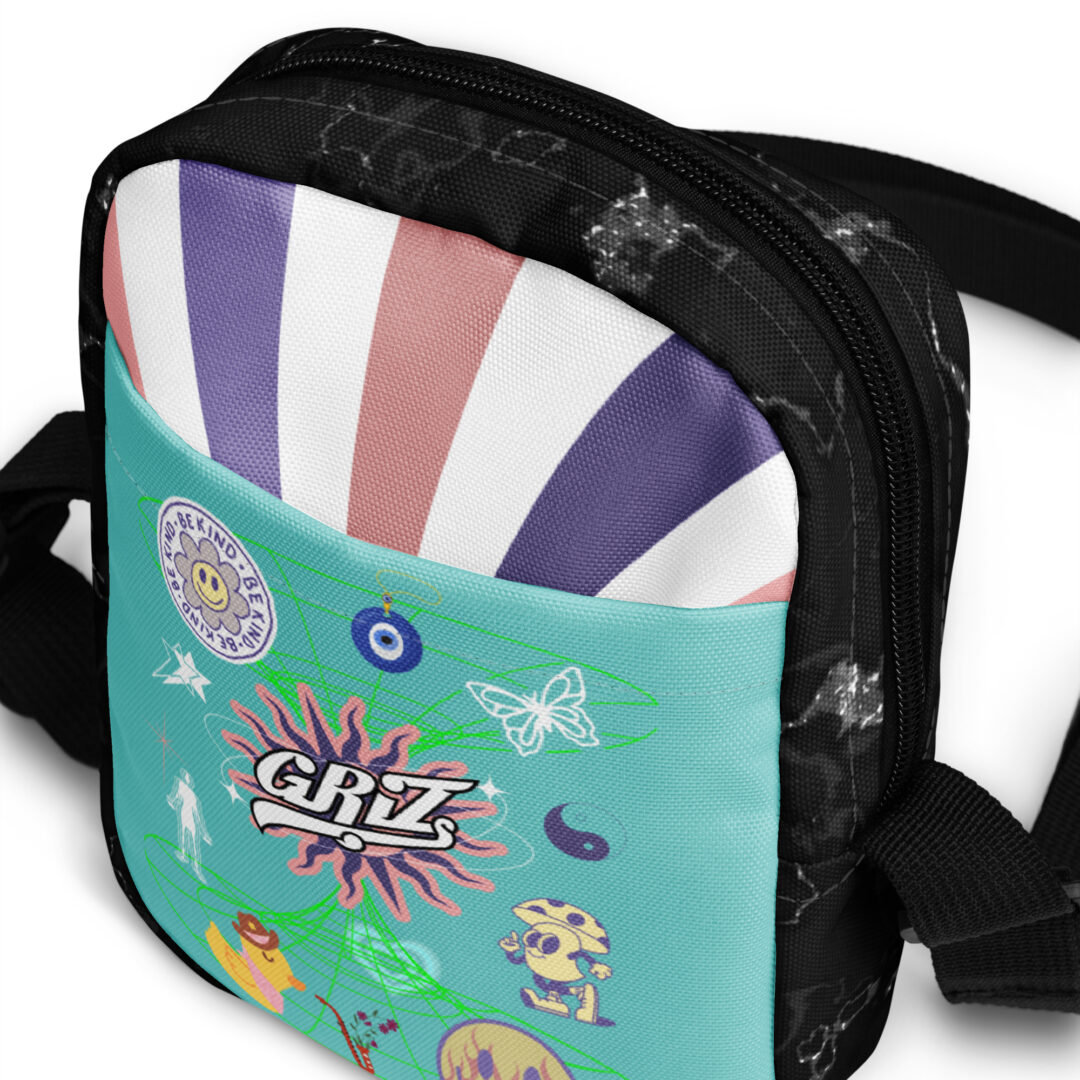 Griz Seafoam Rainbow Utility crossbody bag | griz fanny pack rare exclusive merch - Image 15