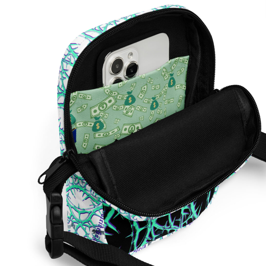 Suicide Boys Thorns Trippy Electric Utility crossbody bag | Cross body strap pouch - Image 4