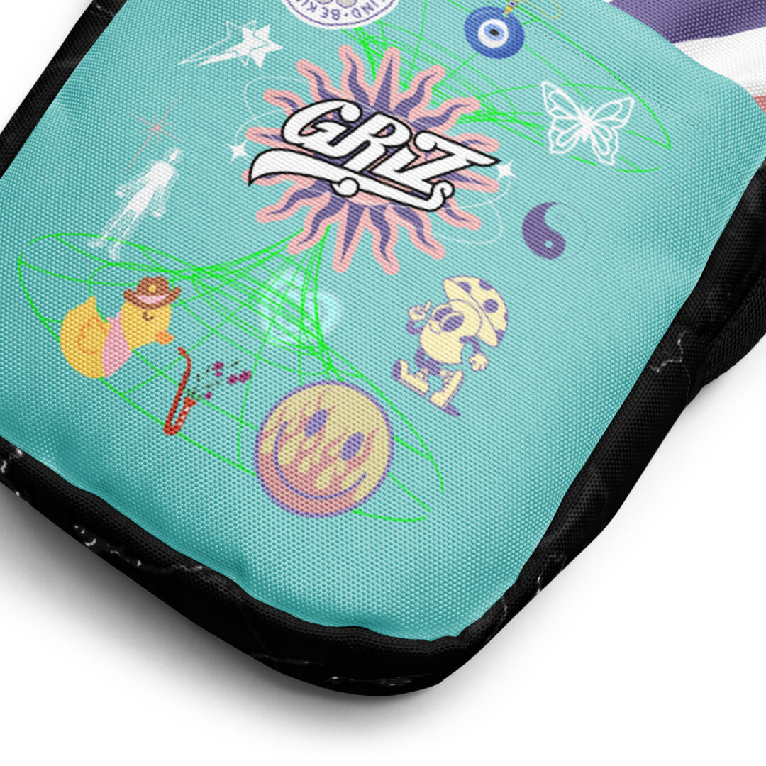 Griz Seafoam Rainbow Utility crossbody bag | griz fanny pack rare exclusive merch - Image 3