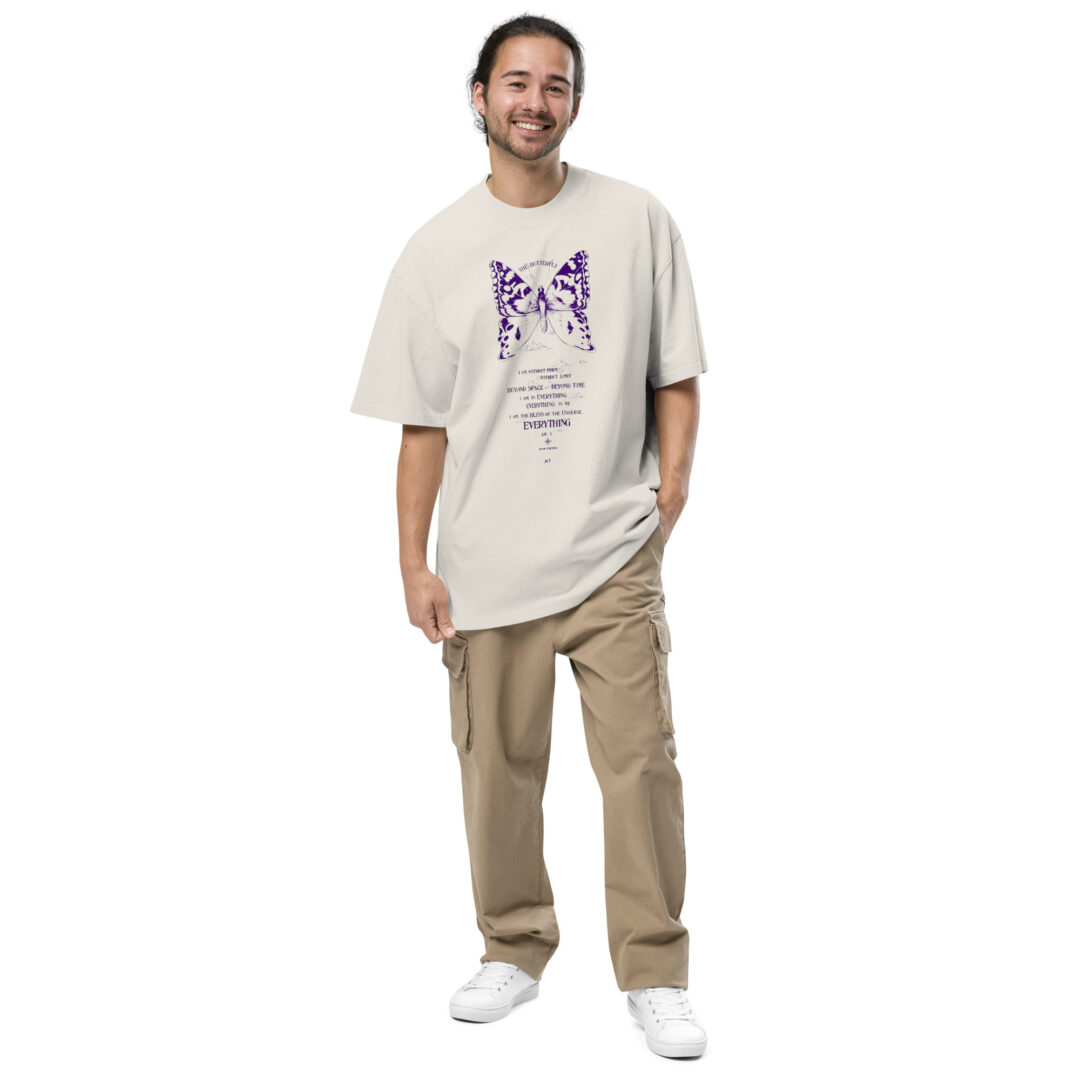 Ram Dass Be Here Now Spirituality Oversized The Butterfly Streetwear TShirt - Image 5