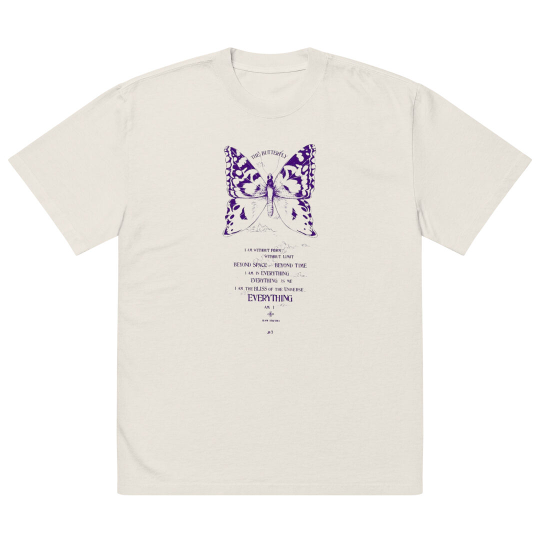 Ram Dass Be Here Now Spirituality Oversized The Butterfly Streetwear TShirt - Image 11