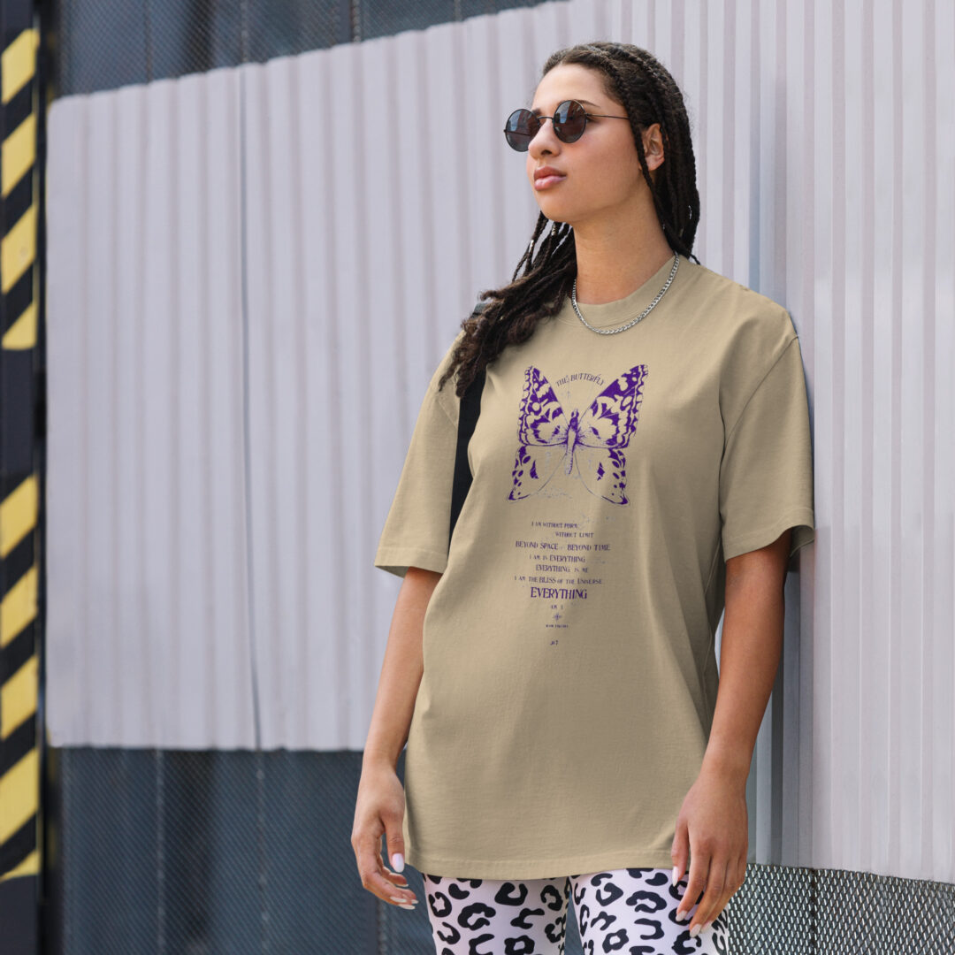 Ram Dass Be Here Now Spirituality Oversized The Butterfly Streetwear TShirt - Image 7