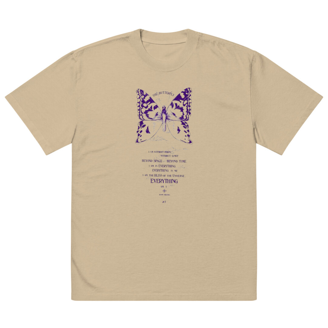 Ram Dass Be Here Now Spirituality Oversized The Butterfly Streetwear TShirt - Image 10