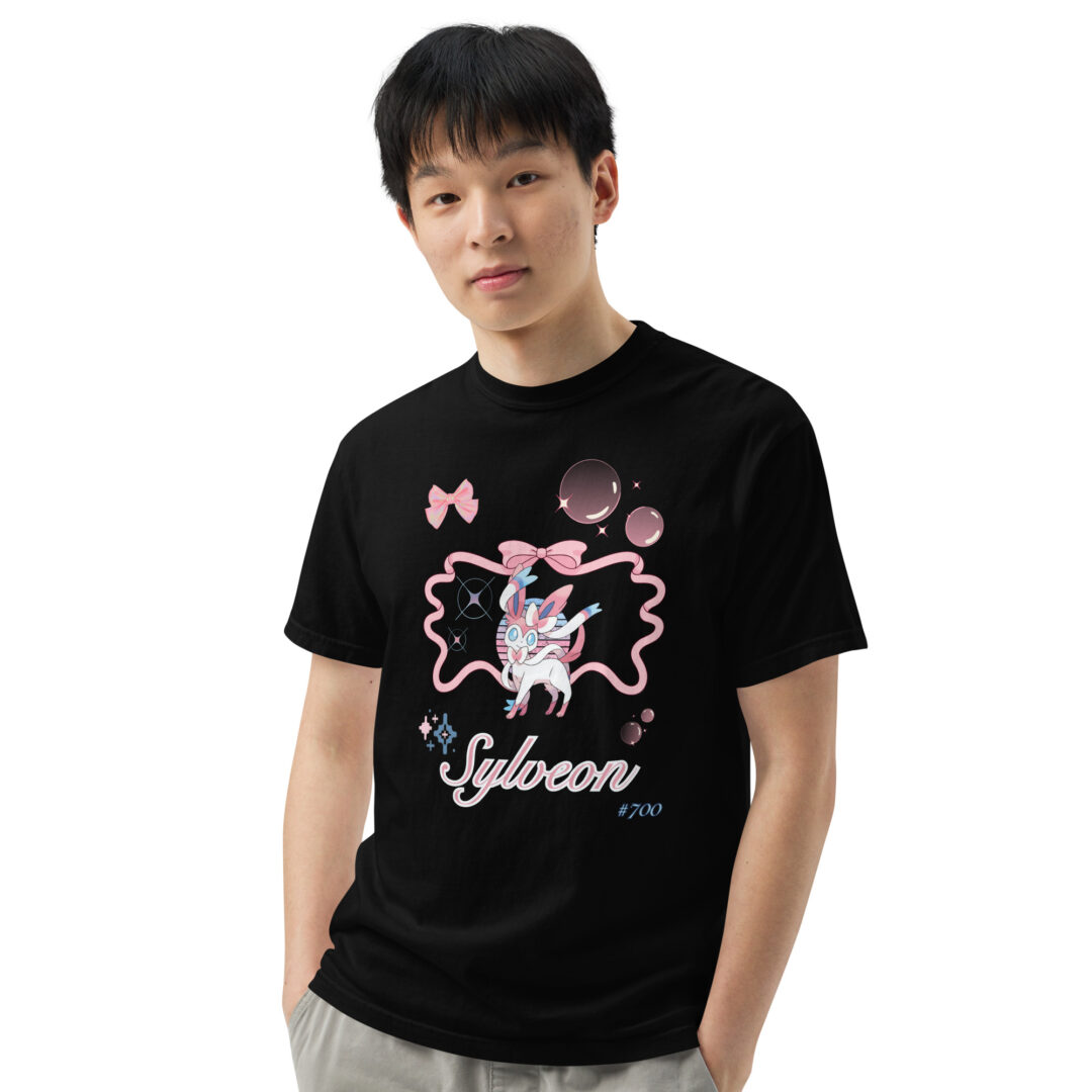 Sylveon Large Graphic Pokemon Fairy Type Eeveelution | Comfort Colors Premium Tshirt - Image 5
