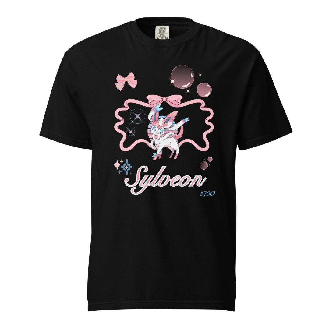 Sylveon Large Graphic Pokemon Fairy Type Eeveelution | Comfort Colors Premium Tshirt - Image 2