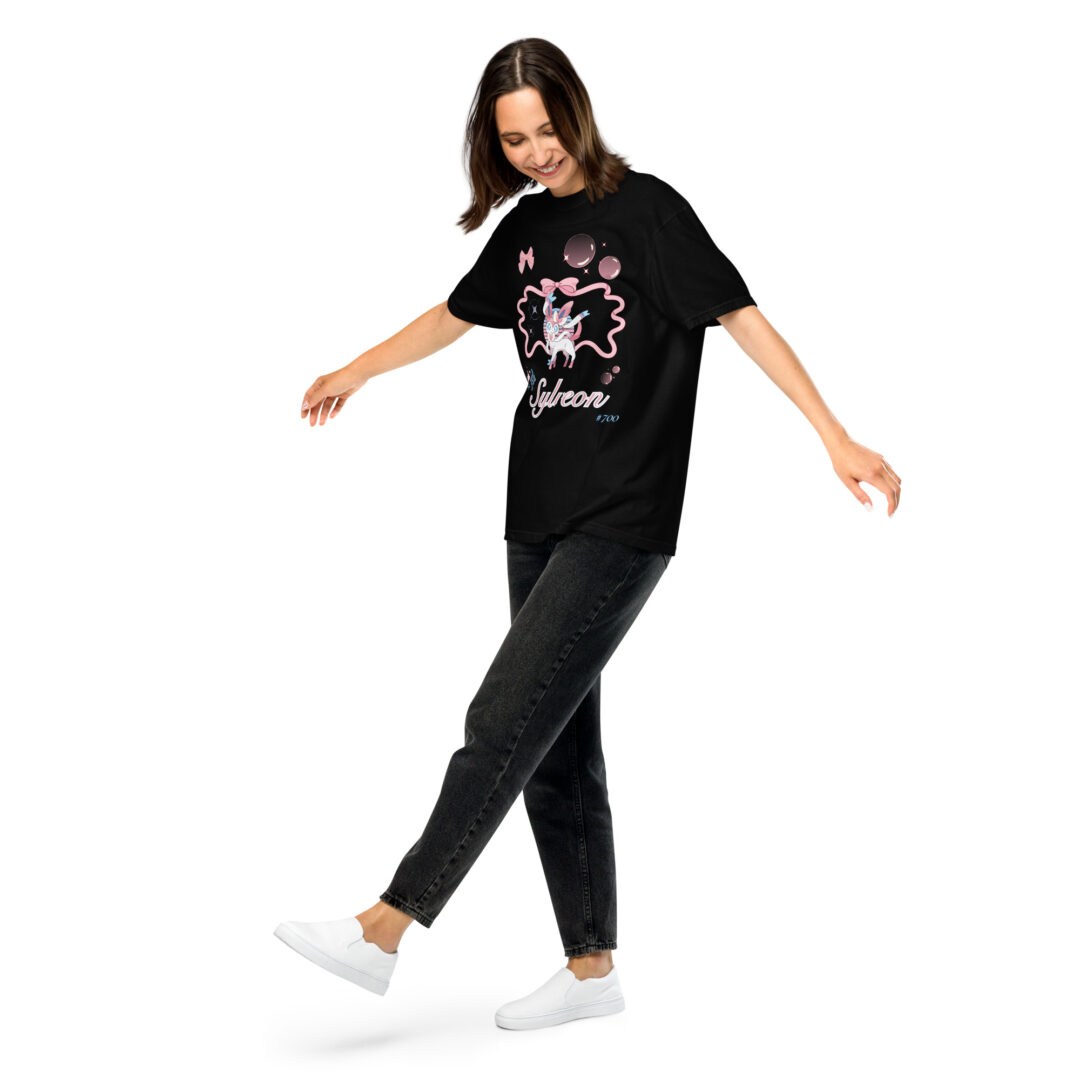 Sylveon Large Graphic Pokemon Fairy Type Eeveelution | Comfort Colors Premium Tshirt - Image 3
