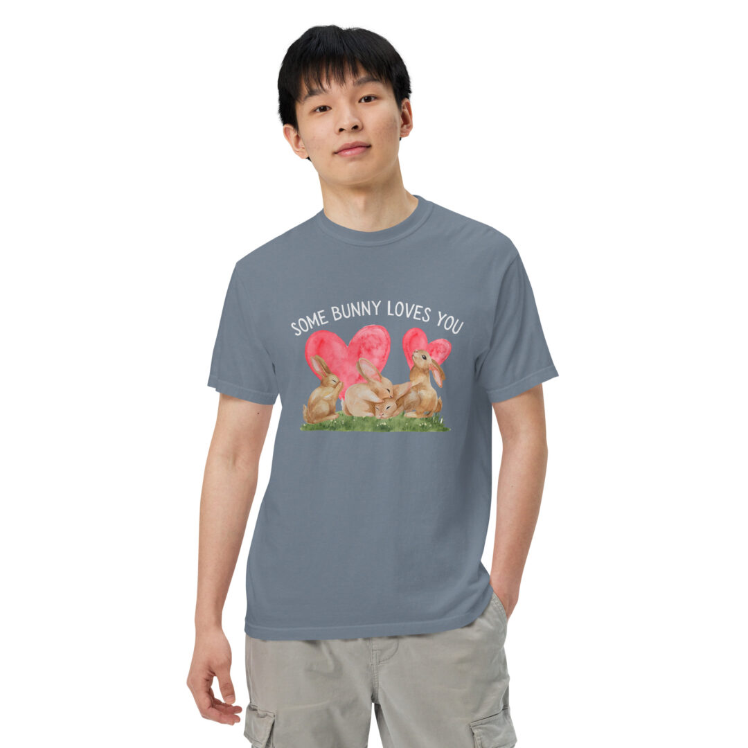 Some Bunny Loves You Cute Comfort Colors Shirt Unisex Cottage Core Summer Top Graphic Tee Funny Animal Print - Image 8