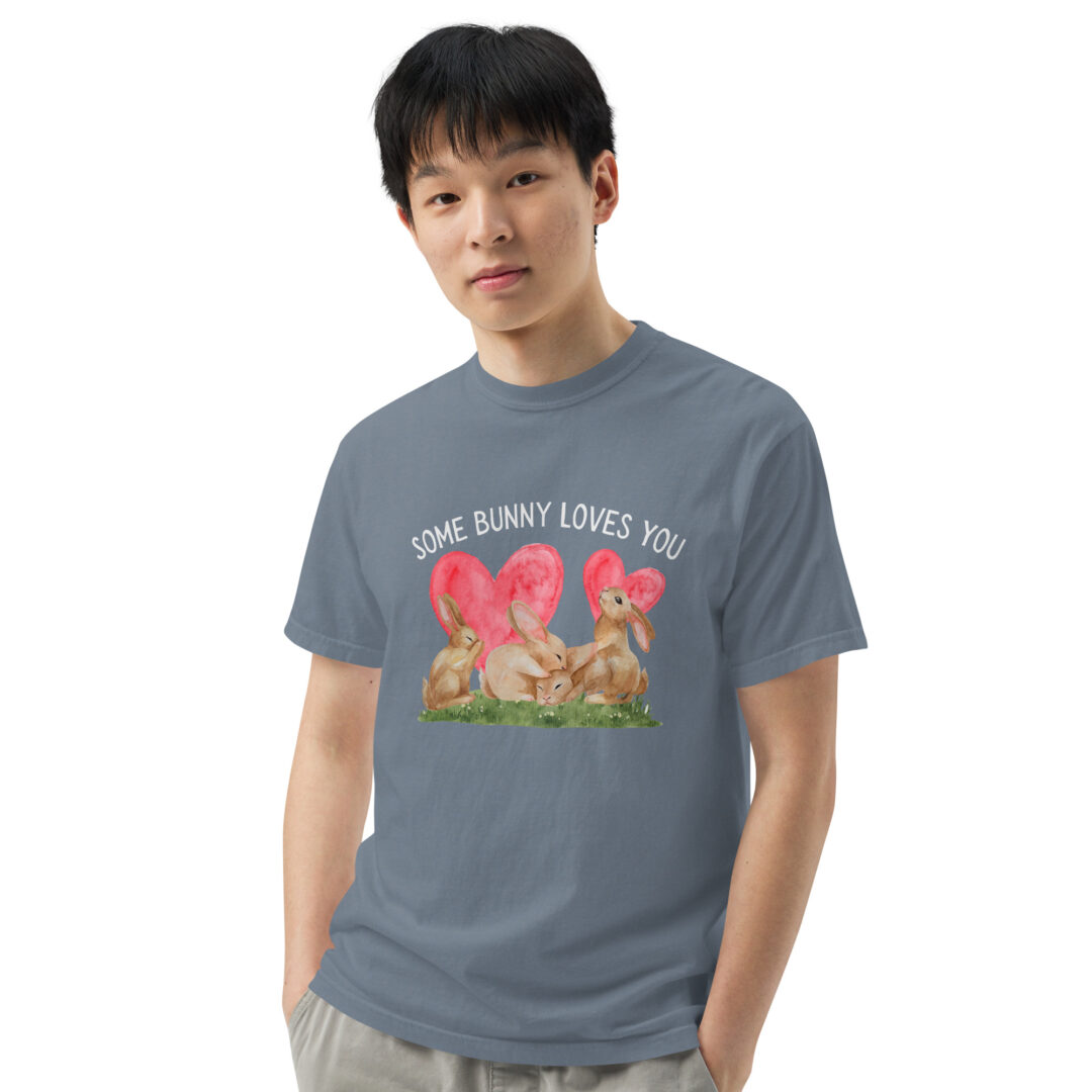 Some Bunny Loves You Cute Comfort Colors Shirt Unisex Cottage Core Summer Top Graphic Tee Funny Animal Print - Image 9