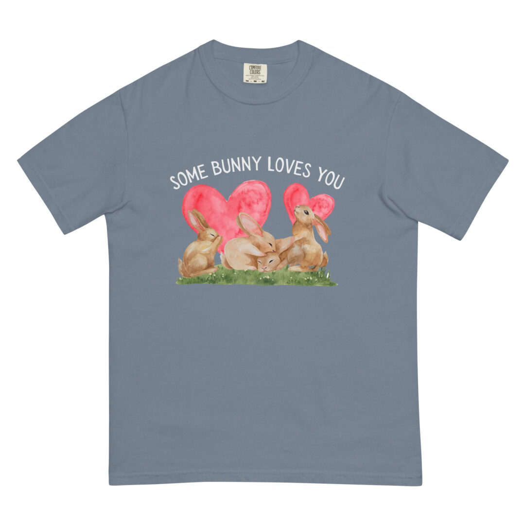 Some Bunny Loves You Cute Comfort Colors Shirt Unisex Cottage Core Summer Top Graphic Tee Funny Animal Print - Image 22