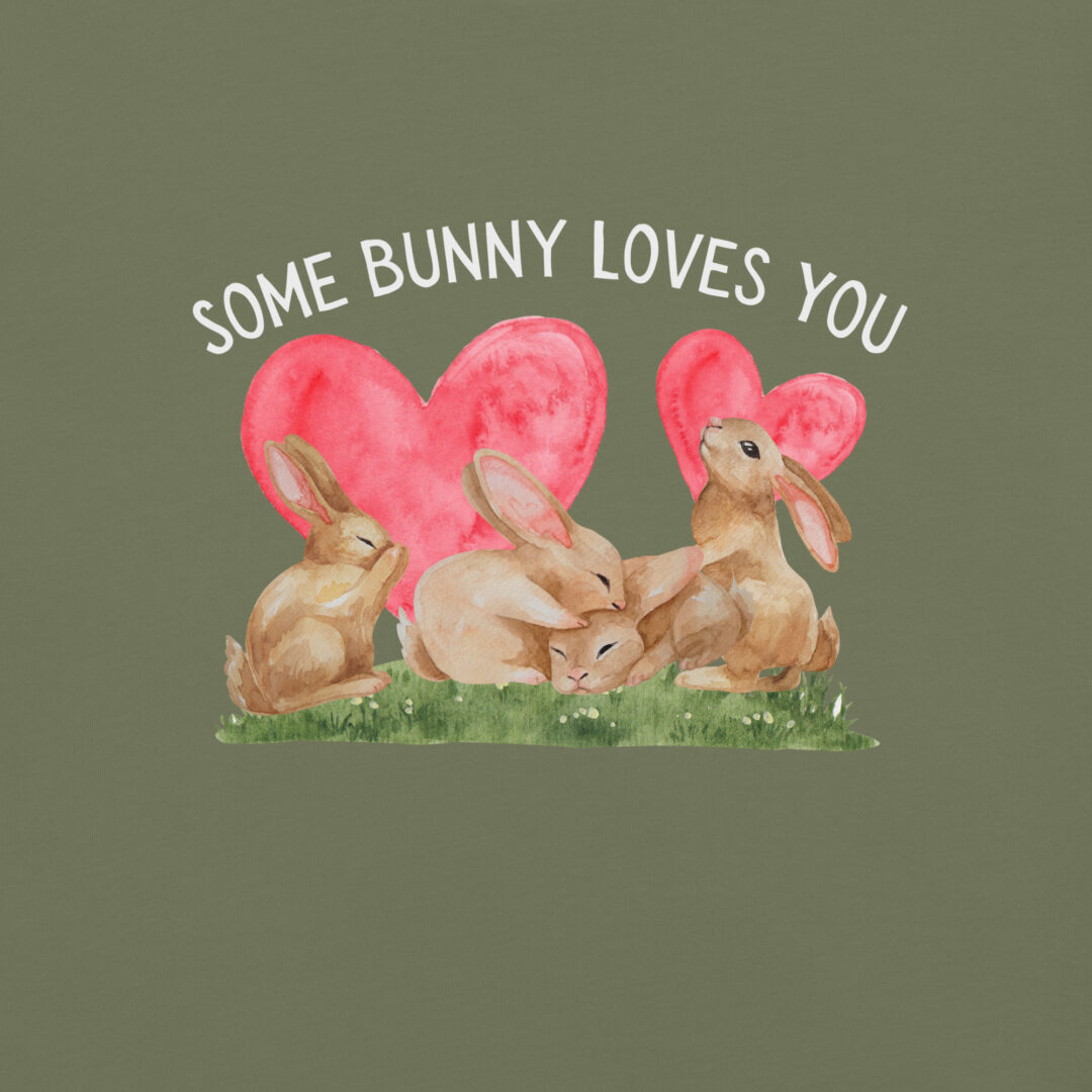 Some Bunny Loves You Cute Comfort Colors Shirt Unisex Cottage Core Summer Top Graphic Tee Funny Animal Print - Image 4