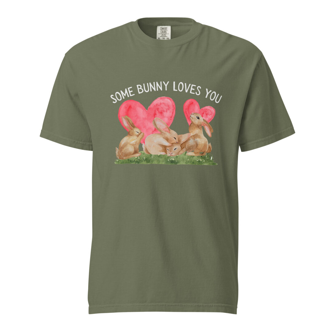Some Bunny Loves You Cute Comfort Colors Shirt Unisex Cottage Core Summer Top Graphic Tee Funny Animal Print - Image 5