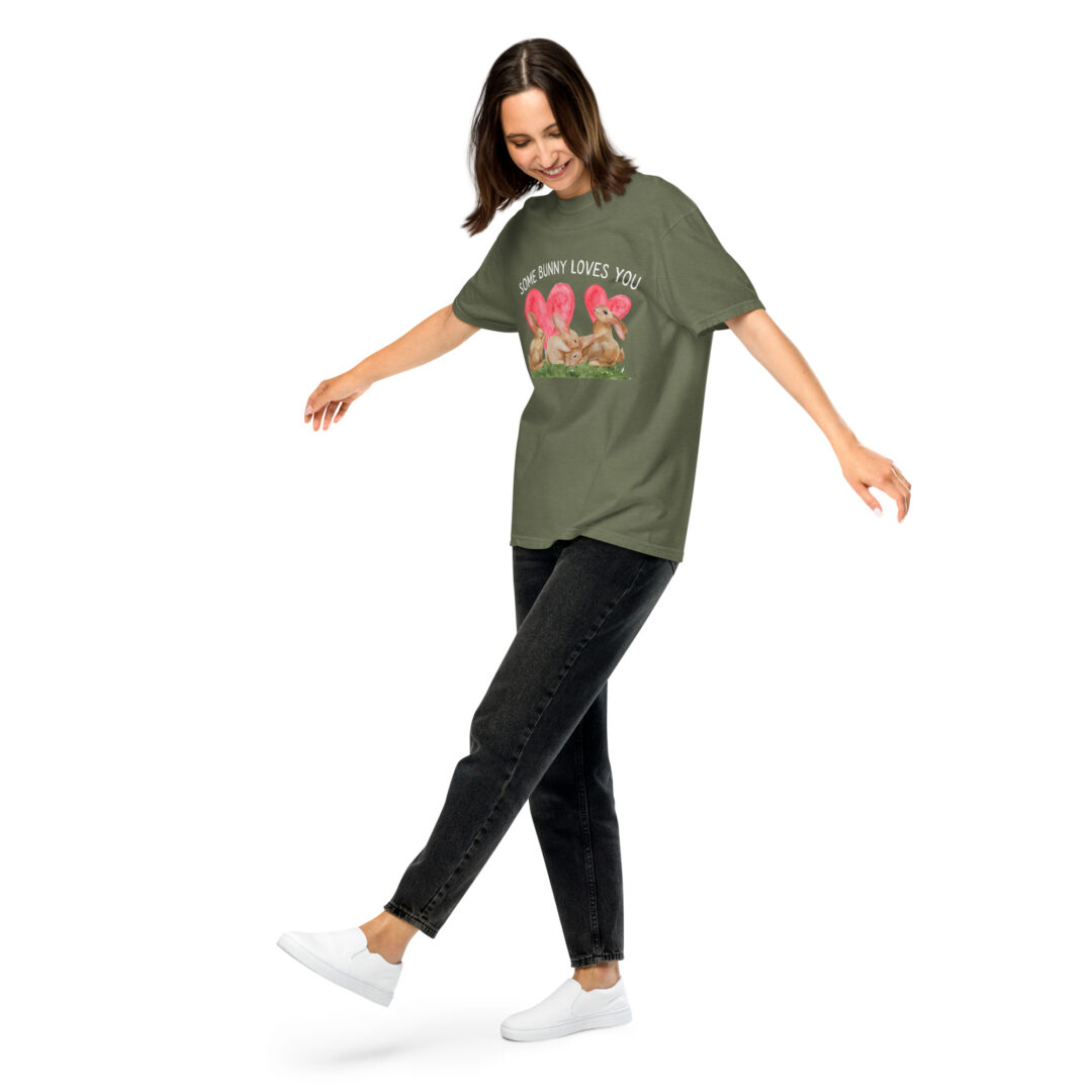 Some Bunny Loves You Cute Comfort Colors Shirt Unisex Cottage Core Summer Top Graphic Tee Funny Animal Print - Image 6