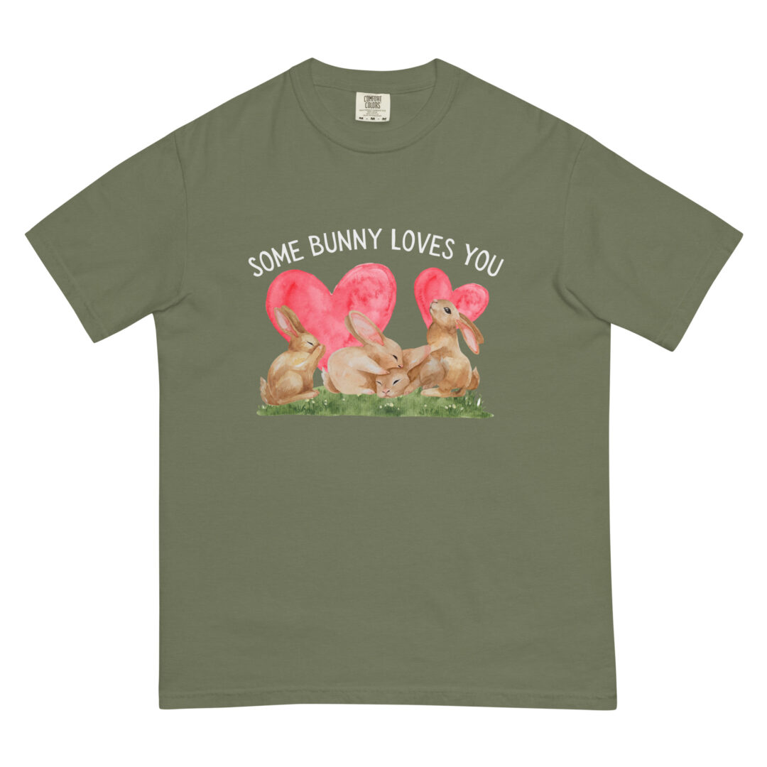 Some Bunny Loves You Cute Comfort Colors Shirt Unisex Cottage Core Summer Top Graphic Tee Funny Animal Print - Image 20