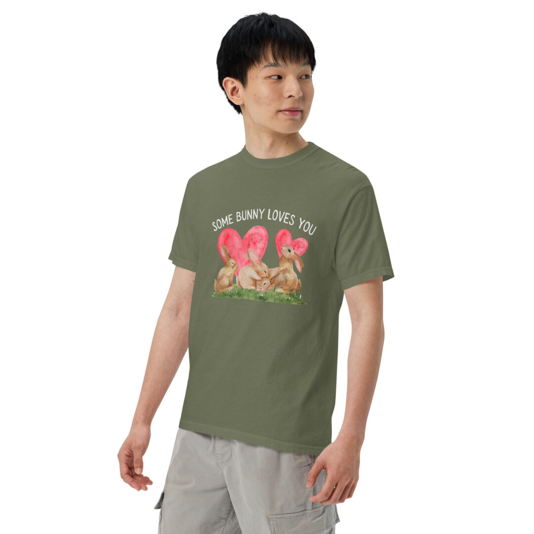 Some Bunny Loves You Cute Comfort Colors Shirt Unisex Cottage Core Summer Top Graphic Tee Funny Animal Print - Image 7
