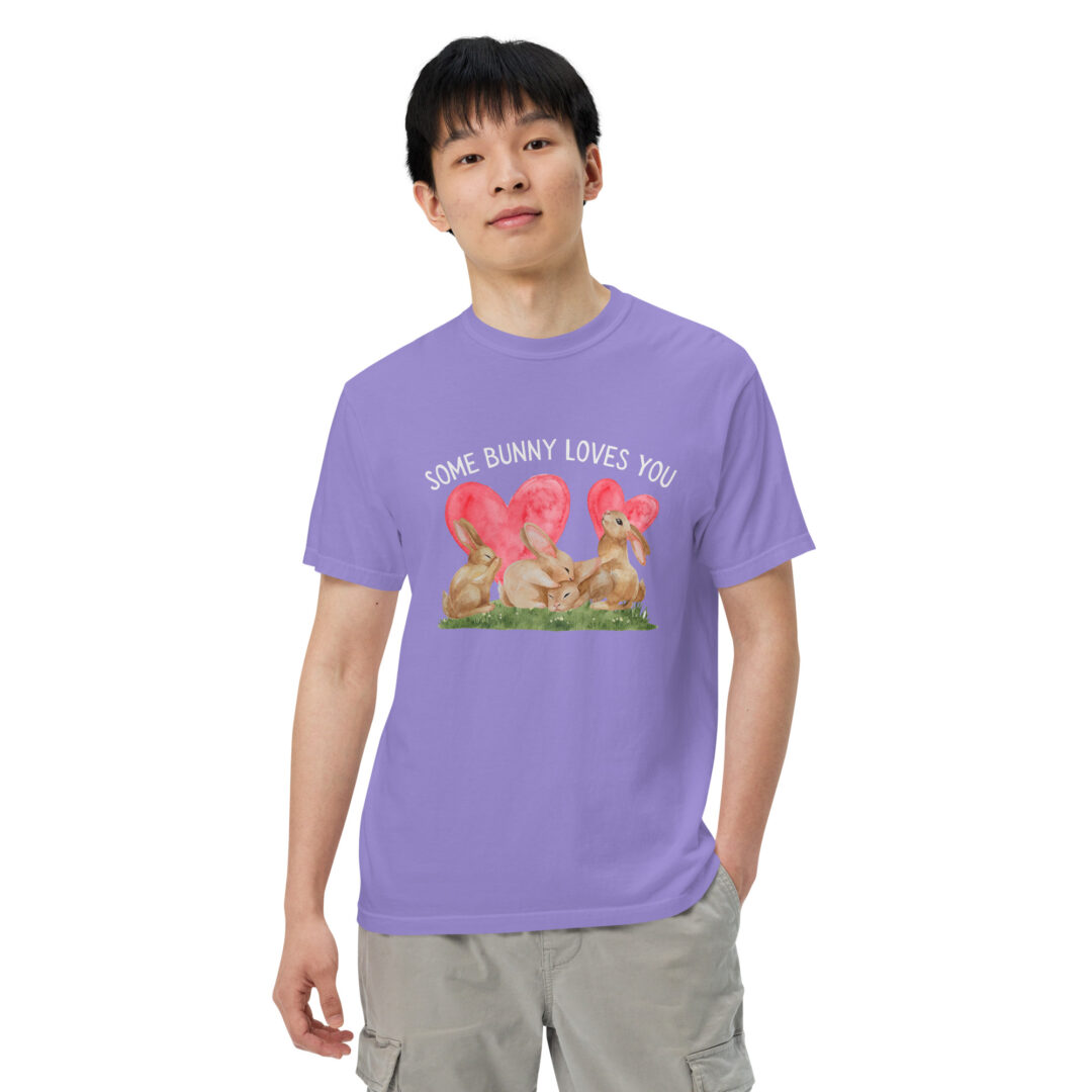 Some Bunny Loves You Cute Comfort Colors Shirt Unisex Cottage Core Summer Top Graphic Tee Funny Animal Print - Image 16
