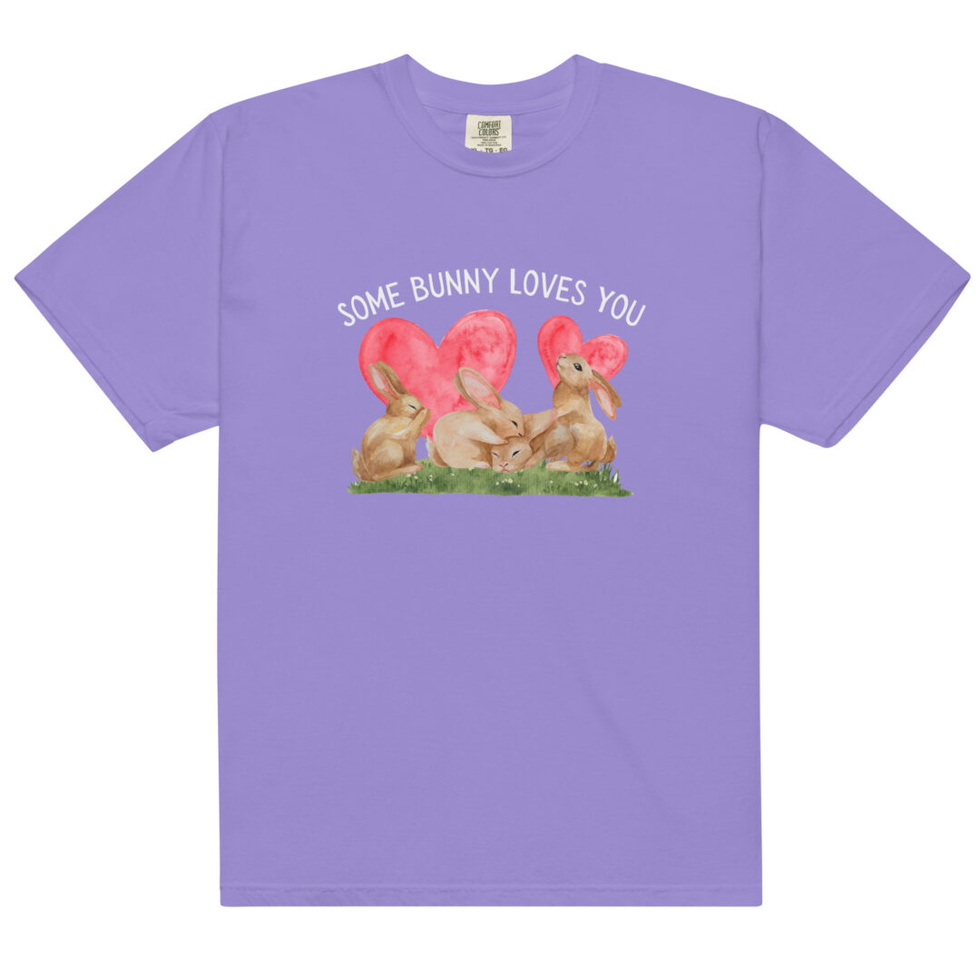 Some Bunny Loves You Cute Comfort Colors Shirt Unisex Cottage Core Summer Top Graphic Tee Funny Animal Print - Image 15