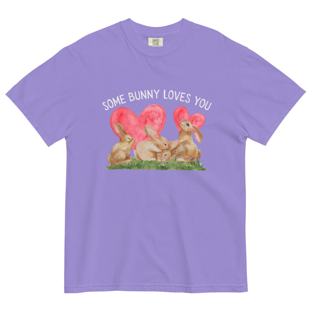 Some Bunny Loves You Cute Comfort Colors Shirt Unisex Cottage Core Summer Top Graphic Tee Funny Animal Print - Image 18