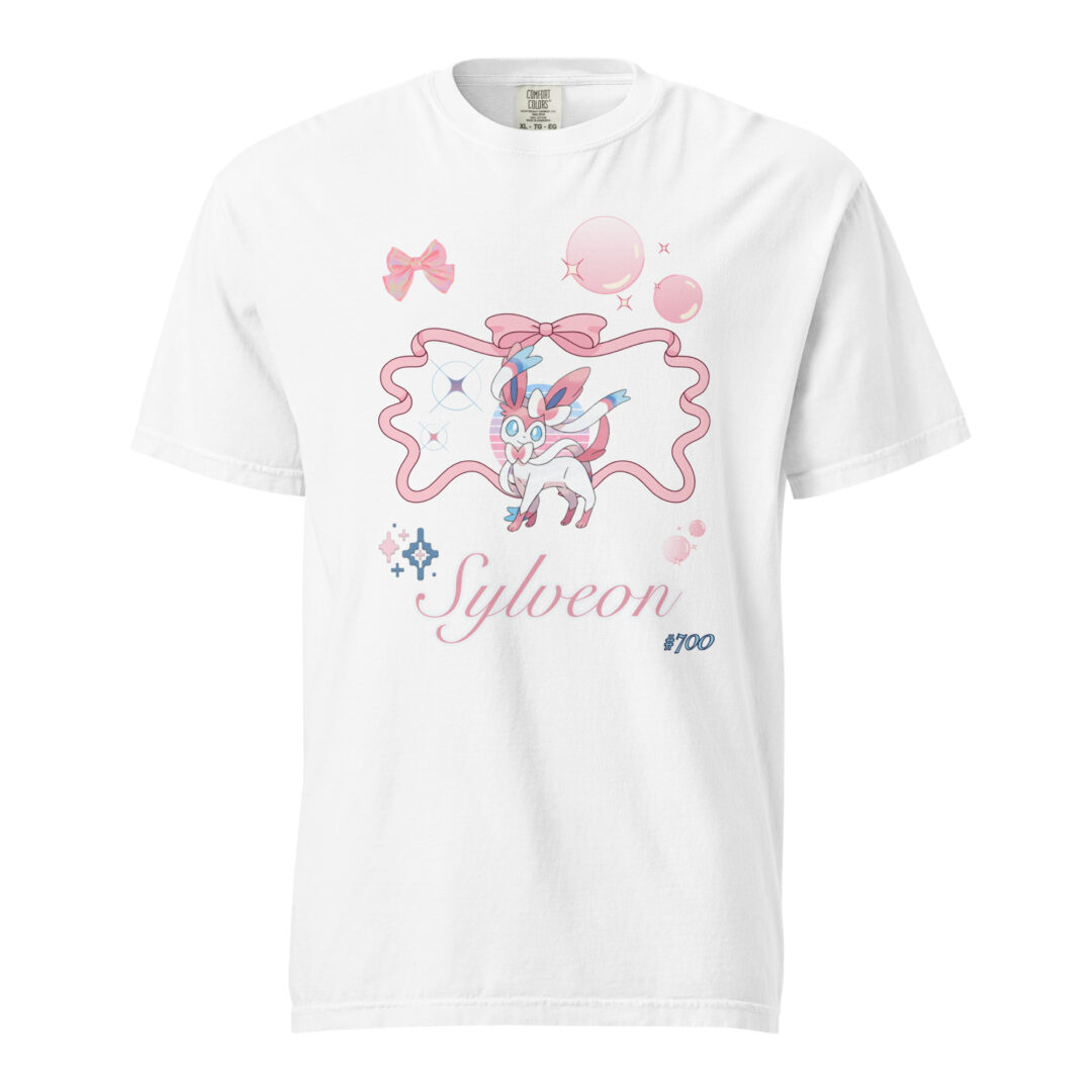 Sylveon Large Graphic Pokemon Fairy Type Eeveelution | Comfort Colors Premium Tshirt - Image 7