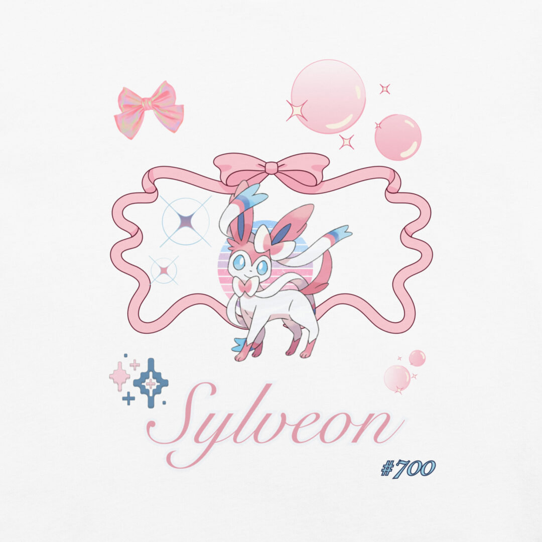 Sylveon Large Graphic Pokemon Fairy Type Eeveelution | Comfort Colors Premium Tshirt - Image 8