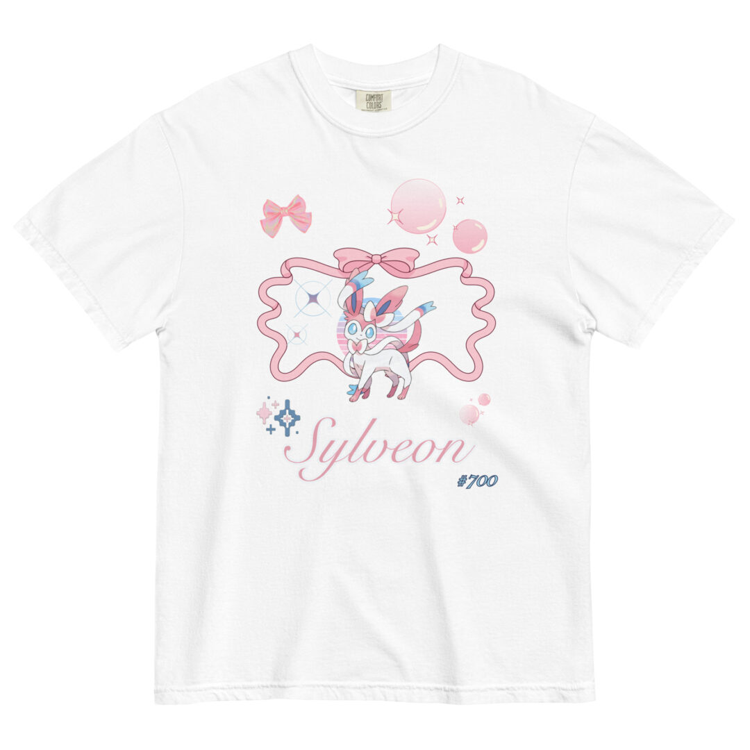 Sylveon Large Graphic Pokemon Fairy Type Eeveelution | Comfort Colors Premium Tshirt - Image 11