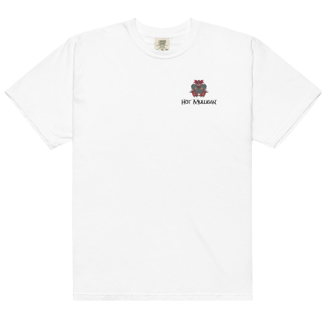 Hot Mulligan Broken Heart Skateboar Unisex garment-dyed heavyweight t-shirt Custom Emboridery - Image 3