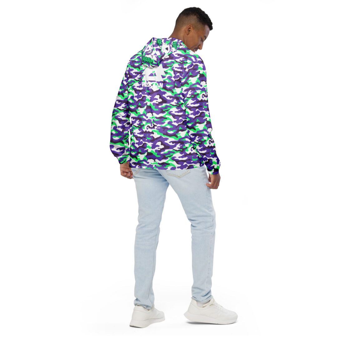 Liquid Stranger Wakaan Track Suit Raincoat Purple Camo Drippy Trippy | All weather premium quality jacket - Image 8