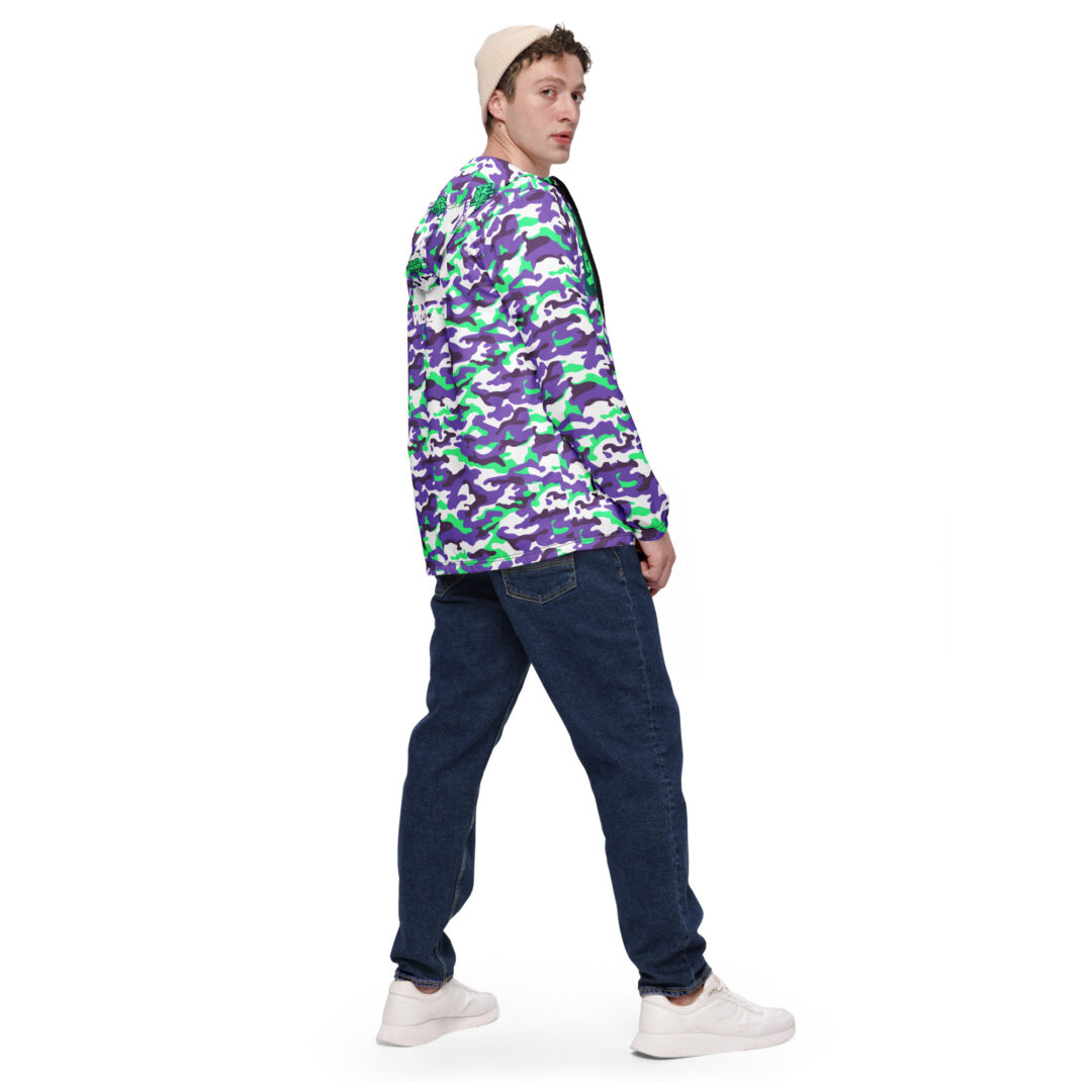 Liquid Stranger Wakaan Track Suit Raincoat Purple Camo Drippy Trippy | All weather premium quality jacket - Image 9