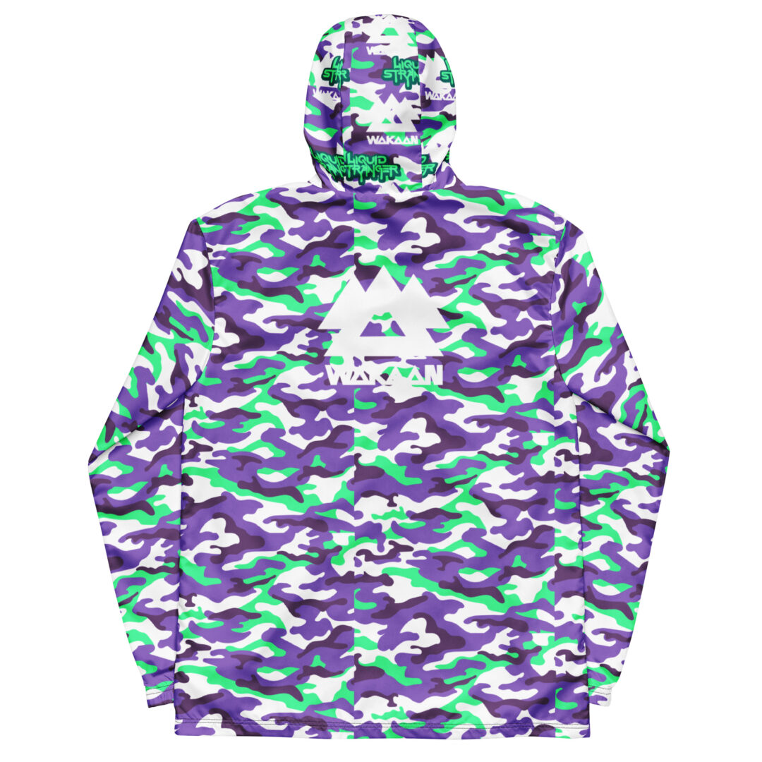 Liquid Stranger Wakaan Track Suit Raincoat Purple Camo Drippy Trippy | All weather premium quality jacket - Image 14